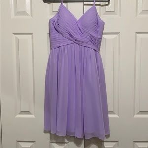 Lilac Azazi bridesmaid dress